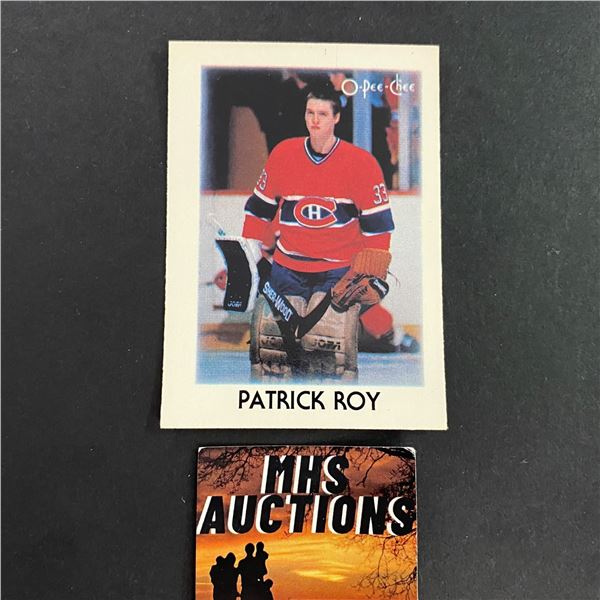 PATRICK ROY 1987 O PEE CHEE MINI BASE CARD (ref2620)