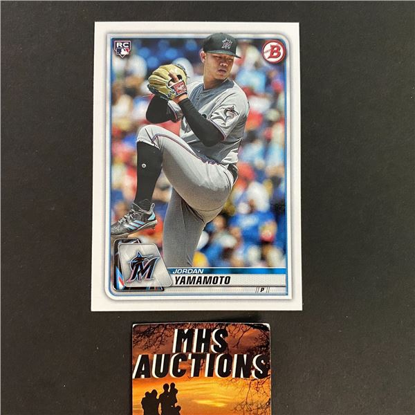 2020 TOPPS JORDAN YAMAMOTO ROOKIE BASEBALL CARD (ref2629)