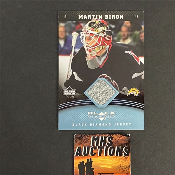 2006-07 BLACK DIAMOND MARTIN BIRON JERSEY CARD (ref2001)