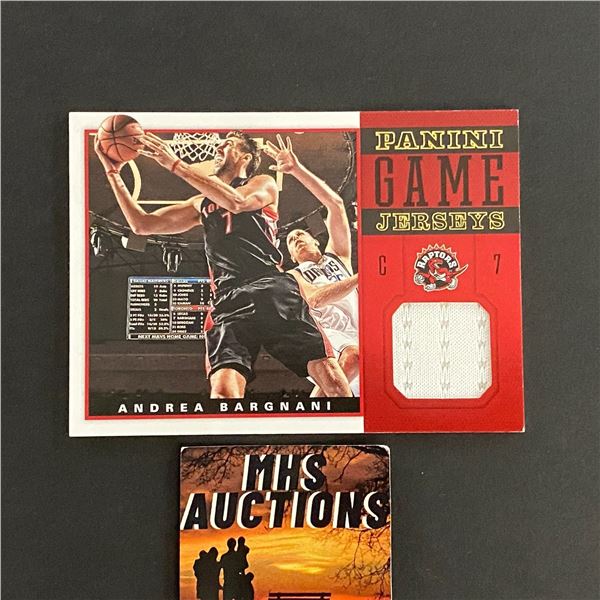 2012-13 PANINI JERSEY CARD ANDREA BARGANI BASKETBALL CARD (ref2667)