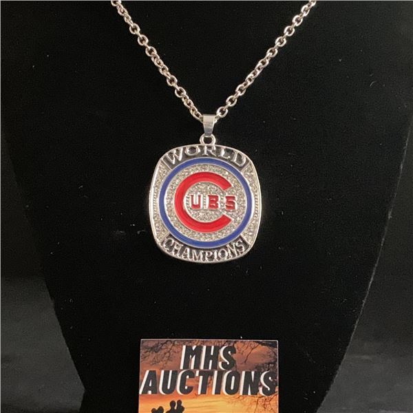 CHICAGO CUBS 2016 M.L.B CHAMPIONSHIP NECKLACE (ref1146)