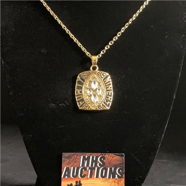 SAN FRANSISCO 49ERS N.F.L 1989 CHAMPIONSHIP NECKLACE (ref1173)
