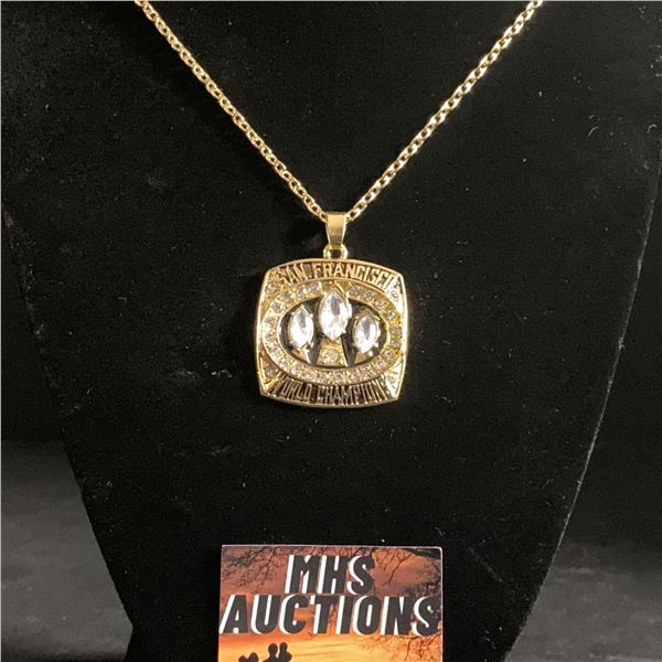 SAN FRANSISCO 49ERS N.F.L CHAMPIONSHIP NECKLACE (ref1175)