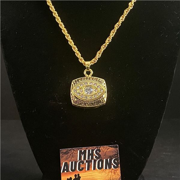 SAN FRANCISCO 49ERS N.F.L 1981 CHAMPIONSHIP NECKLACE (refR32)