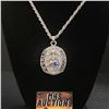 Image 1 : NEW ENGLAND PATRIOTS N.F.L 2019 CHAMPIONSHIP NECKLACE (refR59)