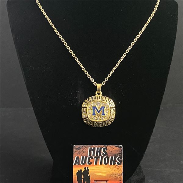 MICHIGAN STATE CHAMPIONSHIP NECKLACE (ref329)