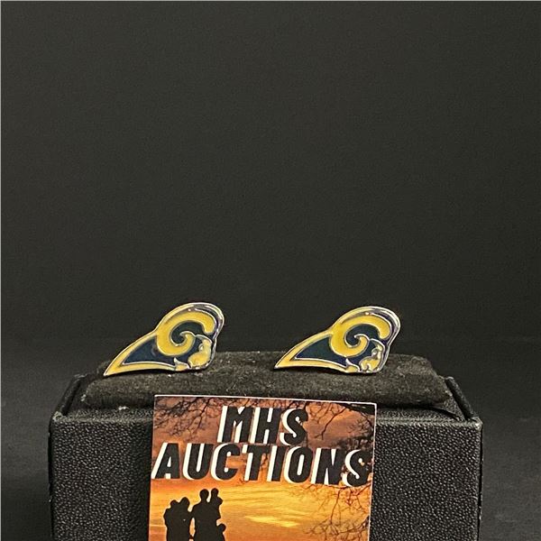 ST LUOIS RAMS N.F.L CUFFLINKS (ref1226)