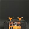 Image 1 : TEXAS LONGHORNS CUFFLINKS (ref1266)