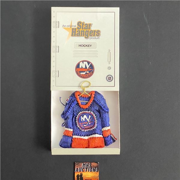 NEW YORK ISLANDERS STAR HANGER SMALL BLUE JERSEY (ref5213)