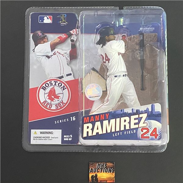 MANNY REMIREZ MCFARLANE BOSTON RED SOX SERIES 16 WHITE JERSEY