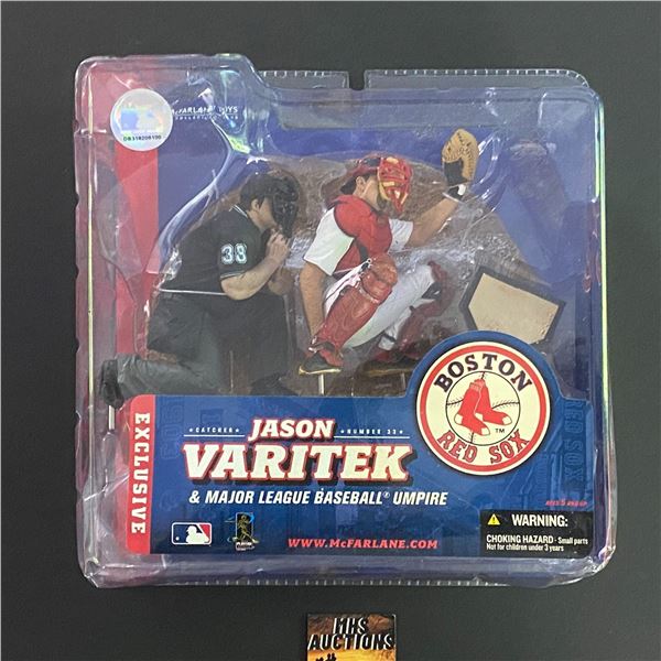 JASON VARITEK BOSTON RED SOX RARE MCFARLANE W/UMPIRE EXCLUSIVE