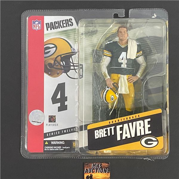 BRETT FAVRE MCFARLANE GREEN BAY PACKERS SERIES 12 WITH TOWEL GREEN JERSEY