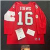 Image 1 : JONATHAN TOEWS FRAMEWORTH AUTOGRAPHED 2014 TEAM CANADA JERSEY WITH FRAMEWORTH C.O.A