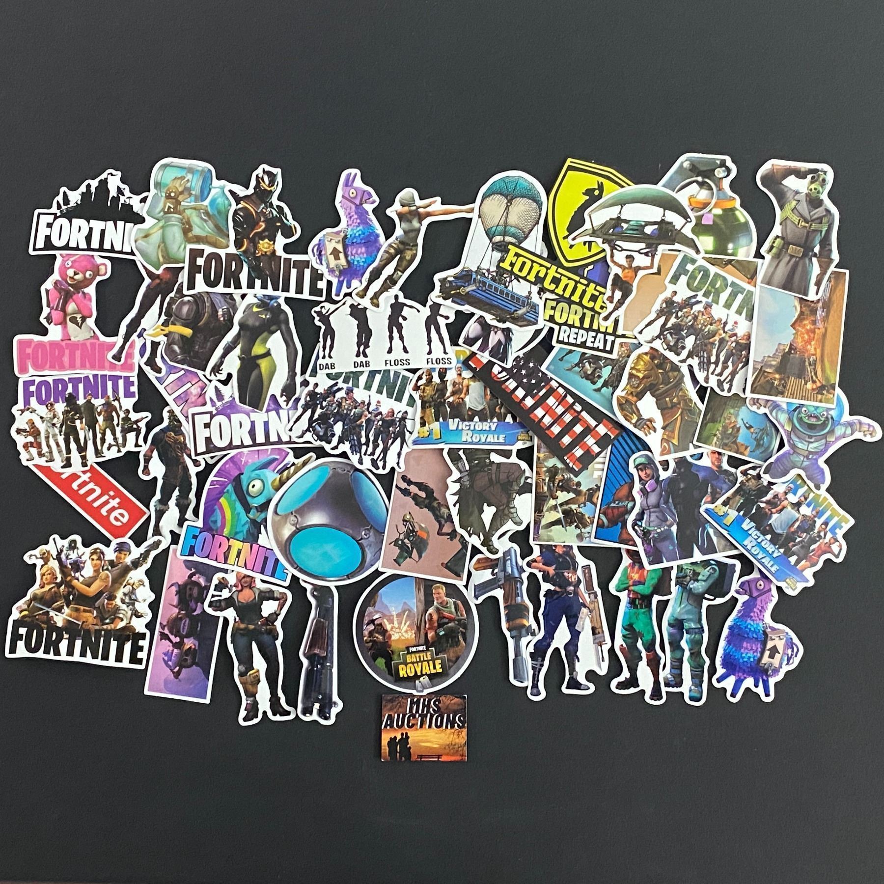 Fortnite Map Sticker LOT OF 50 FORTNITE PVC STICKERS