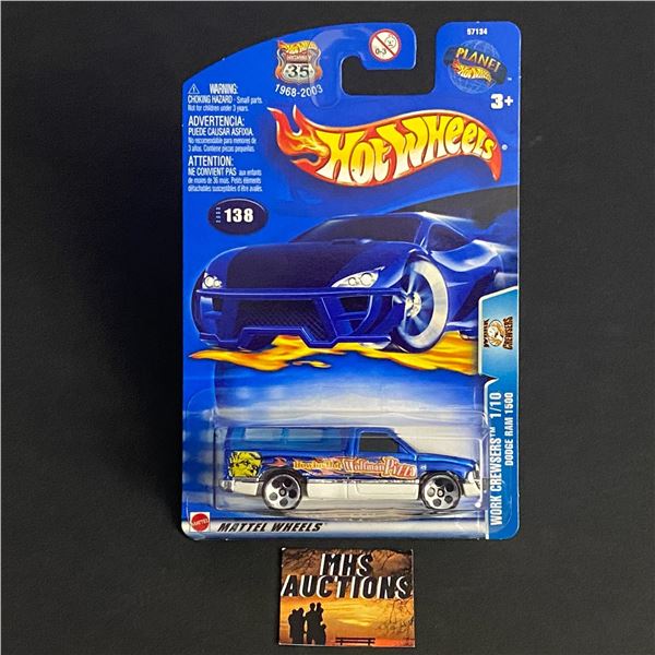 HOT WHEELS WORK CREWSERS DODGE RAM 1500 1/64TH SCALE (ref1016)