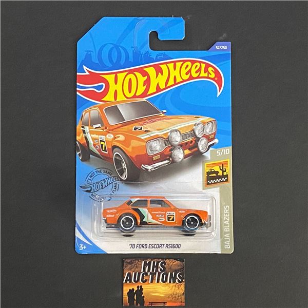 HOT WHEELS '70 FORD ESCORT RS1600 1/64TH SCALE (ref24)