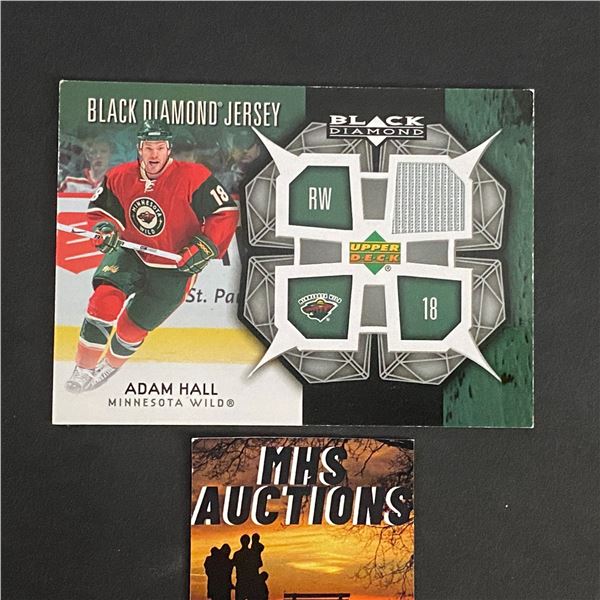 ADAM HALL 2007-08 BLACK DIAMOND JERSEY CARD (ref39)