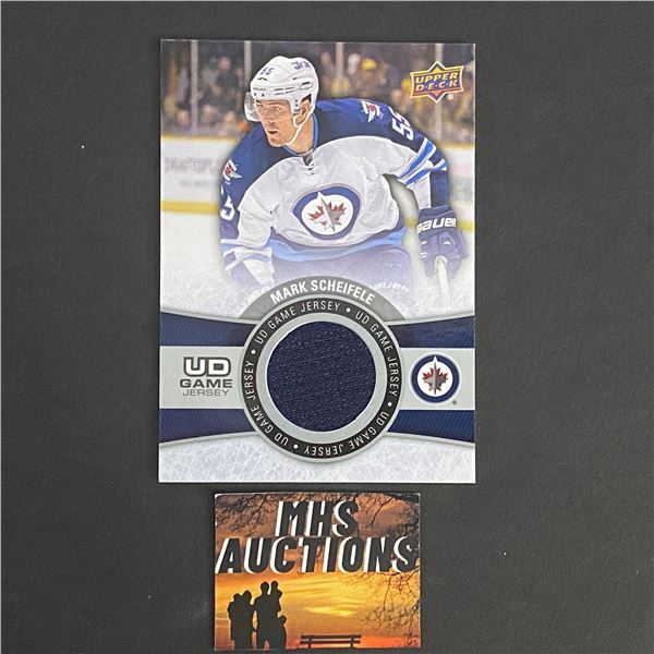 MARK SCHEIFELE 2015-16 UPPER DECK SERIES 2 JETS JERSEY CARD (ref49)