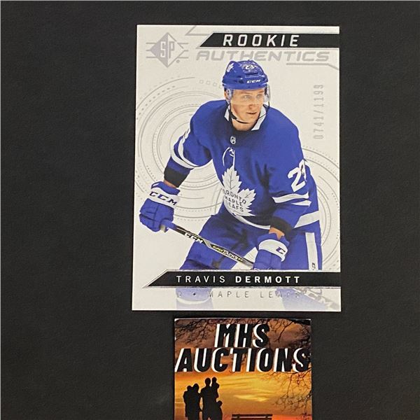 TRAVIS DERMOTT 2018-19 SP HOCKEY  ROOKIE CARD #0741/1199 ONLY 1199 MADE IN THE WORLD! (ref69)