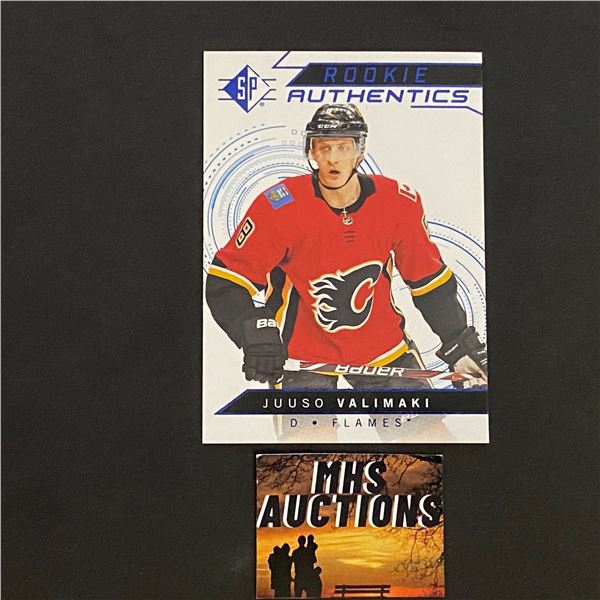 JUUSO VALIMAKI 2018-19 SP HOCKEY  ROOKIE CARD (ref72)