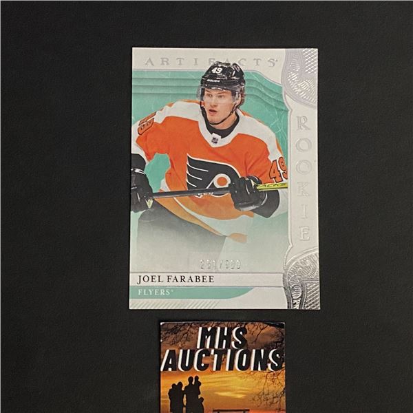 JOEL FARABEE 2019-20 ARTIFACTS HOCKEY ROOKIE CARD #251/999 ONLY 999 MADE IN THE WORLD! (ref84)