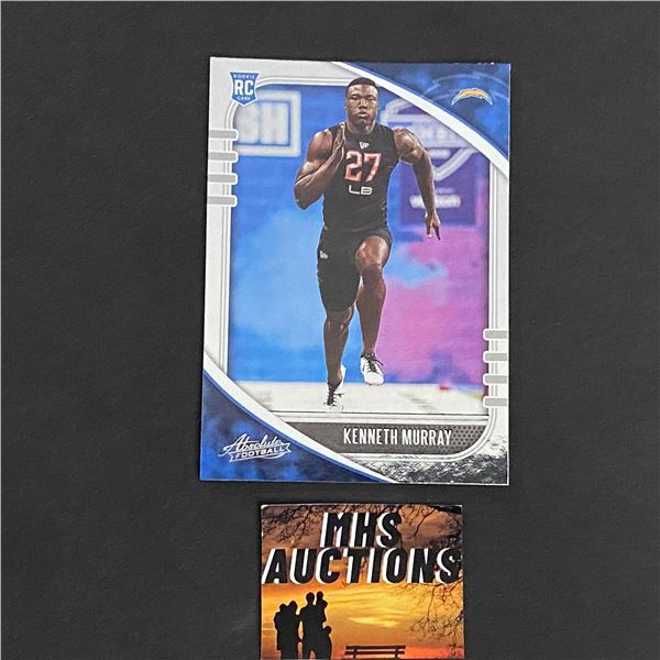 KENNETH MURRAY 2020 PANINI FOOTBALL ROOKIE CARD (ref88)