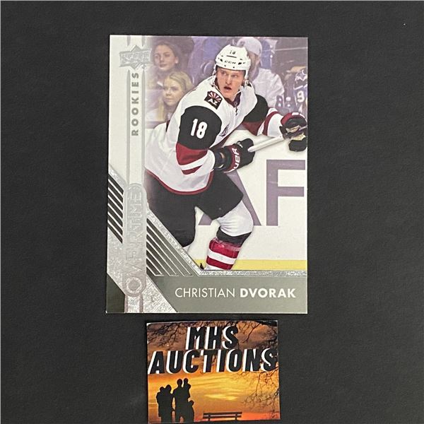 CHRISTIAN DVORAK 2016-17 UD OVERTIME HOCKEY ROOKIE CARD (ref103)