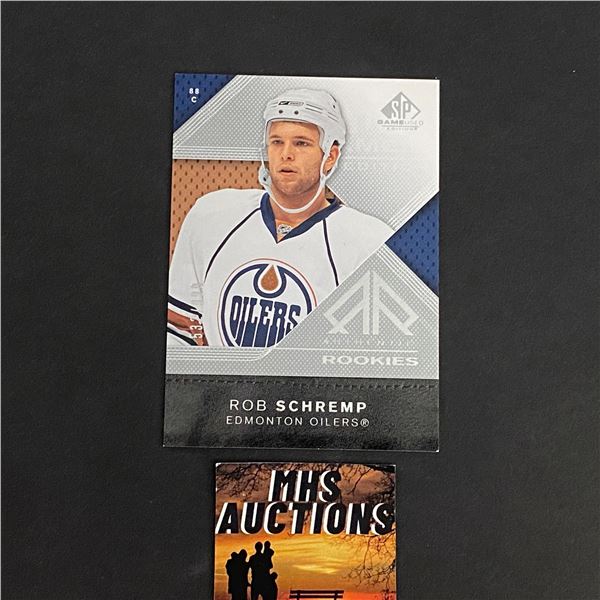 ROB SCHREMP 2007-08 SP GAME USED HOCKEY ROOKIE CARD #532/999 ONLY 999 MADE IN THE WORLD! (ref104)