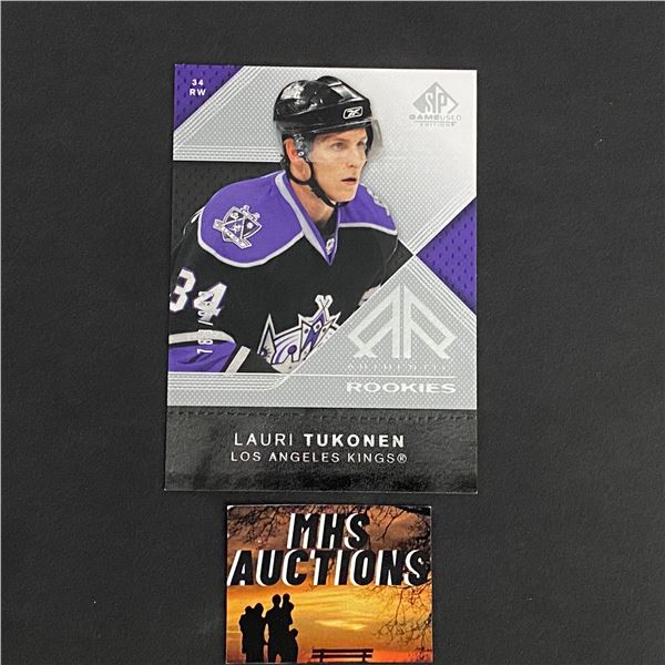 LAURI TUKONEN 2007-08 SP GAME USED HOCKEY ROOKIE CARD #783/999 ONLY 999 MADE IN THE WORLD! (ref106)