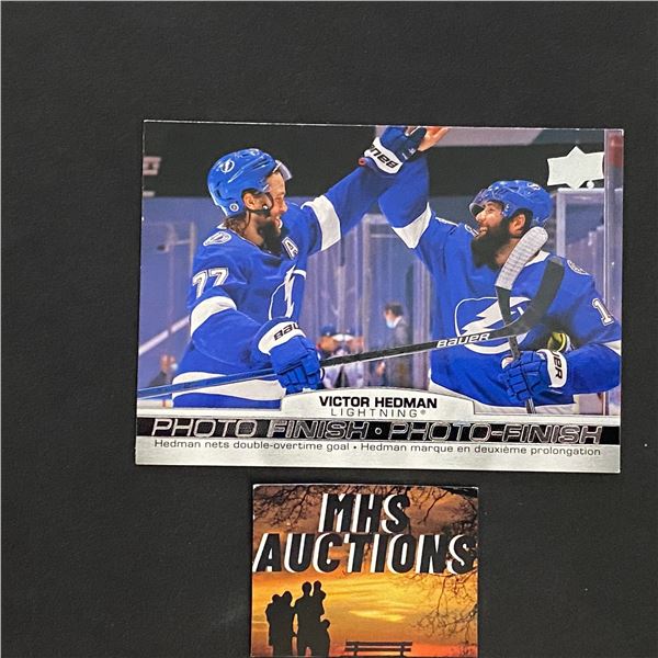 VICTOR HEDMAN 2021-22 TIM HORTONS PHOTO FINISH INSERT HOCKEY CARD (ref117)