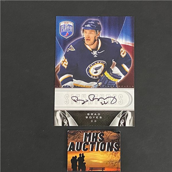 BRAD BOYES 2009-10 BE A PLAYER AUTOGRAPH CARD (ref2813)