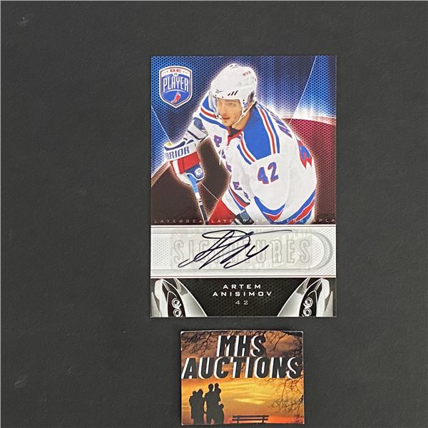 ARTEM ANISIMOV 2009-10 BE A PLAYER AUTOGRAPH CARD (ref2815)