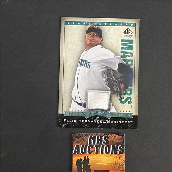 FELIX HERNANDEZ 2008 SP LEGENDARY CUTS BASEBALL JERSEY CARD (ref2840)