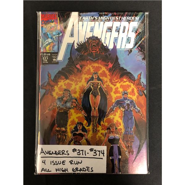 AVENGERS #371-374 (MARVEL COMICS) 4 Issue Run!