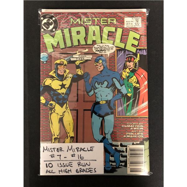 MISTER MIRACLE #7-16 (DC COMICS) 10 Issue Run!