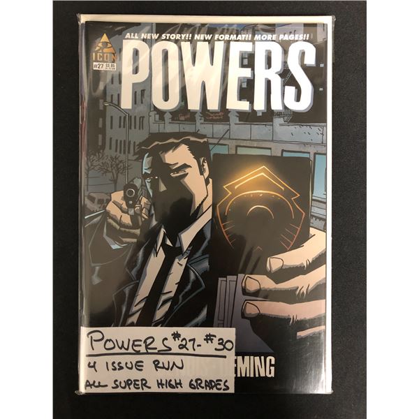 POWERS #27-30 (ICON COMICS) 4 Issue Run!