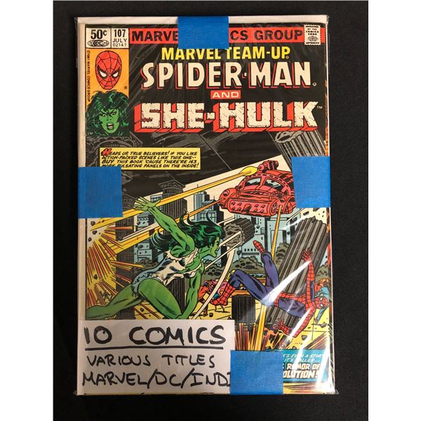 10 COMICS VARIOUS TITLES (MARVEL/ DC/ INDI)