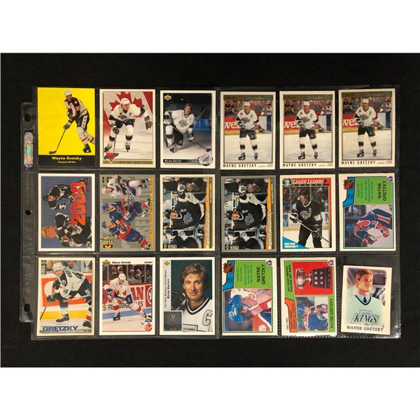 WAYNE GRETZKY HOCKEY CARD LOT