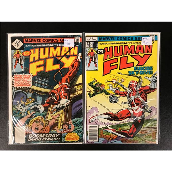 THE HUMAN FLY #9 & #12 (MARVEL COMICS)
