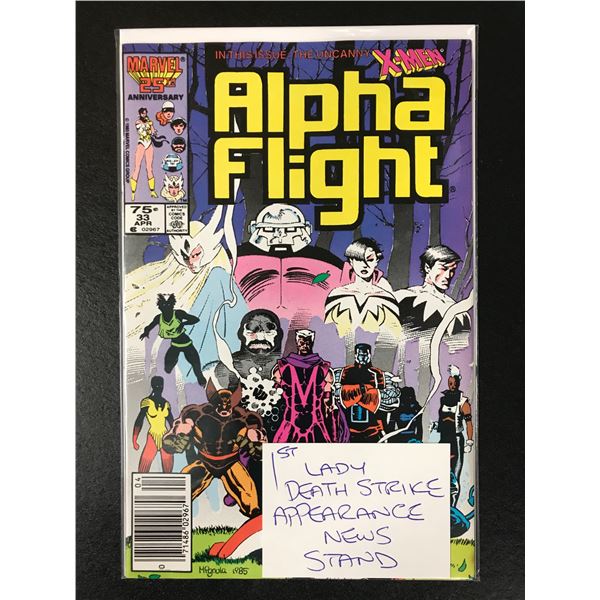 ALPHA FLIGHT #33 (MARVEL COMICS)