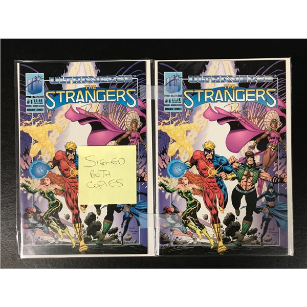 THE STRANGERS #1 (MALIBU COMICS) X2 *Both Copies Signed by Rick Hoberg*