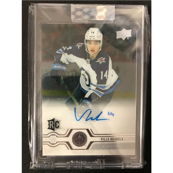 2019-20 UPPER DECK CLEAR CUT HOCKEY #CC-VH VILLE HEINOLA RC AUTOGRAPH