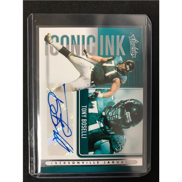 2021 PANINI ABSOLUTE FOOTBALL #II1 TONY BOSELLI AUTO 21/49