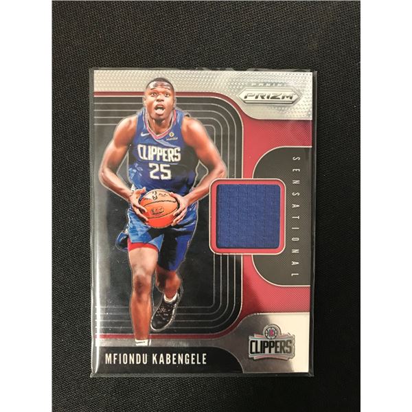 2019-20 PANINI PRIZM BASKETBALL #SS-MKB MFIONDU KABENGELE GAME WORN JERSEY