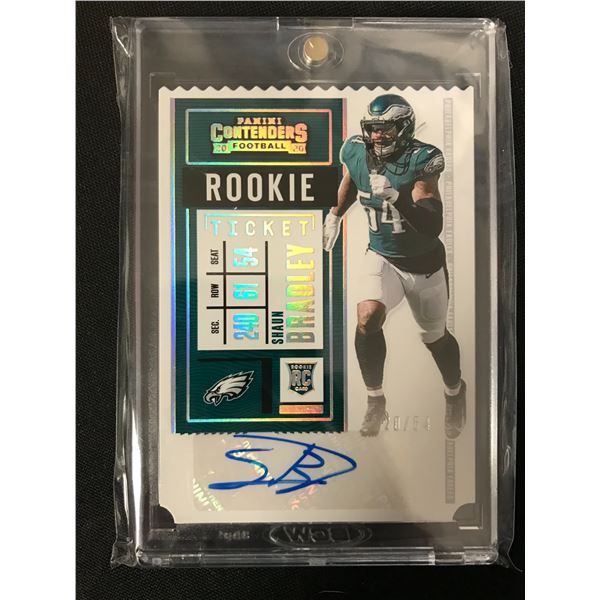 2020 PANINI CONTENDERS FOOTBALL #268 SHAUN BRADLEY RC AUTO