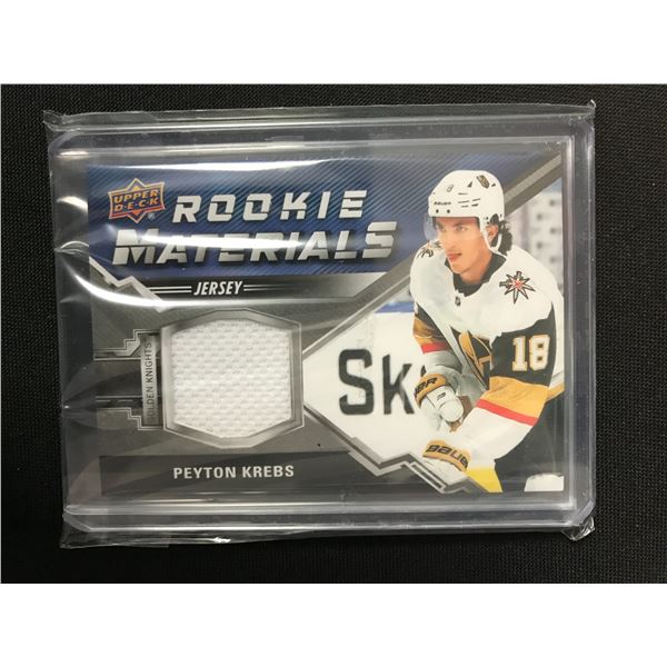 2020-21 UPPER DECK SERIES 2 HOCKEY #RM-PK PEYTON KREBS ROOKIE MATERIALS