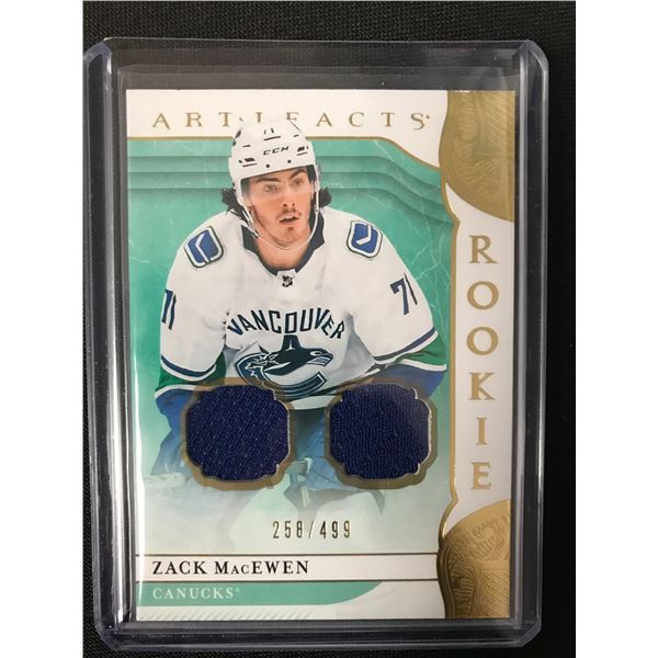 2019-20 UPPER DECK ARTIFACTS HOCKEY #172 ZACK MacEWEN RC 258/499