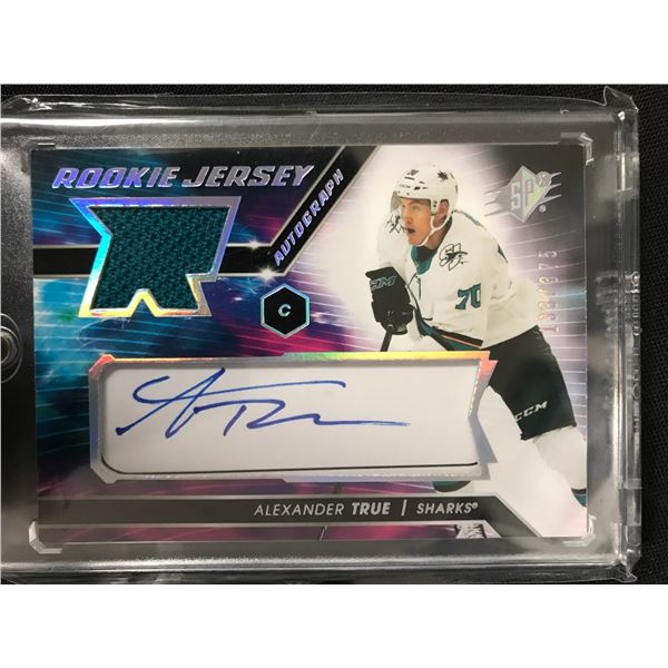 2020-21 UPPER DECK SPX HOCKEY #AT ALEXANDER TRUE AUTOGRAPHED JERSEY