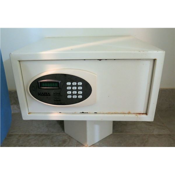 White Metal Combination Safe 17 x14 x9 H