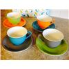 Image 2 : Steeped Tea Gemstone Collections, Set of 4 Tea Cups and Saucers